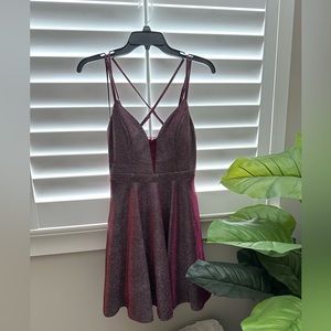 Sherry Womens Party Mini Fit & Flare Dress